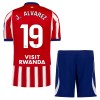 Levné Atlético Madrid J. Alvarez 19 Dětské Domácí Fotbalové dresy 2026-27 Krátký Rukáv
