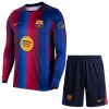 Levné FC Barcelona Dětské Domácí Fotbalové dresy 2026-27 Dlouhý Rukáv