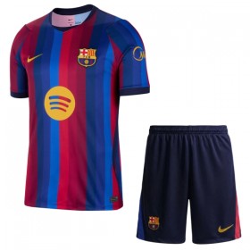 Levné FC Barcelona Dětské Domácí Fotbalové dresy 2026-27 Krátký Rukáv