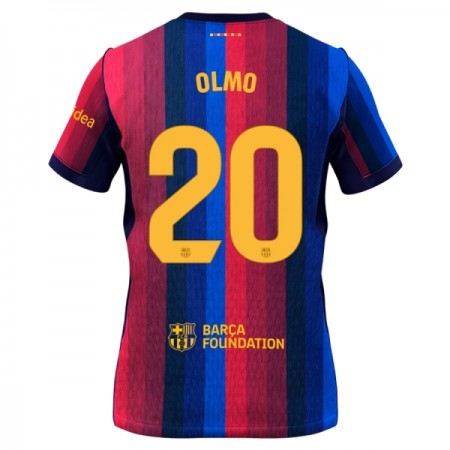 Levné FC Barcelona Olmo 20 Domácí Fotbalové dresy 2026-27 Krátký Rukáv