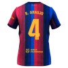 Levné FC Barcelona R. Araujo 4 Dětské Domácí Fotbalové dresy 2026-27 Krátký Rukáv