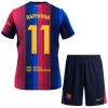 Levné FC Barcelona Raphinha 11 Dětské Domácí Fotbalové dresy 2026-27 Krátký Rukáv