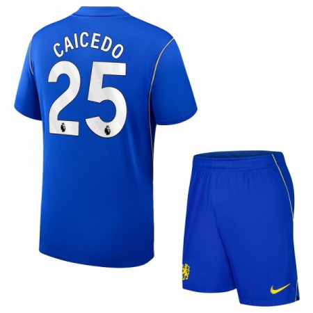 Levné Chelsea Caicedo 25 Dětské Domácí Fotbalové dresy 2026-27 Krátký Rukáv Levné Chelsea Caicedo 25 Dětské Domácí Fotbalové dresy 2026-27 Krátký Rukáv