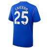 Levné Chelsea Caicedo 25 Dětské Domácí Fotbalové dresy 2026-27 Krátký Rukáv