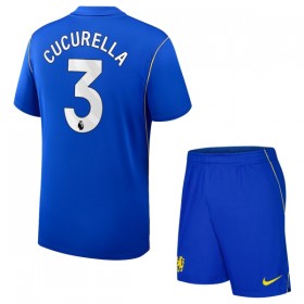 Levné Chelsea Cucurella 3 Dětské Domácí Fotbalové dresy 2026-27 Krátký Rukáv