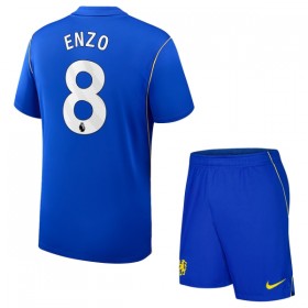 Levné Chelsea Enzo 8 Dětské Domácí Fotbalové dresy 2026-27 Krátký Rukáv