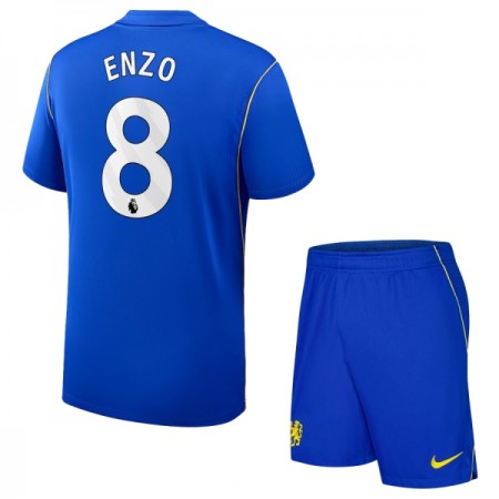 Levné Chelsea Enzo 8 Dětské Domácí Fotbalové dresy 2026-27 Krátký Rukáv