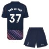 Levné Tottenham Hotspur Van De Ven 37 Dětské Venkovní Fotbalové dresy 2026-27 Krátký Rukáv
