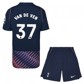 Levné Tottenham Hotspur Van De Ven 37 Dětské Venkovní Fotbalové dresy 2026-27 Krátký Rukáv