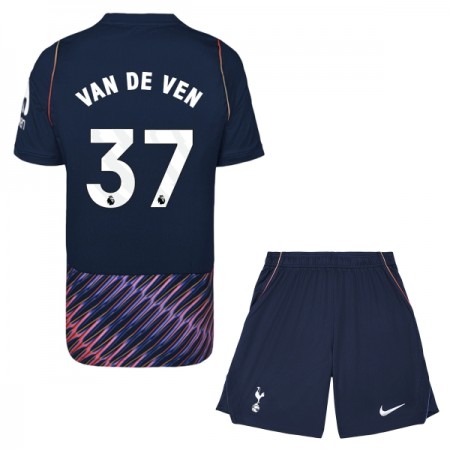Levné Tottenham Hotspur Van De Ven 37 Dětské Venkovní Fotbalové dresy 2026-27 Krátký Rukáv