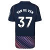 Levné Tottenham Hotspur Van De Ven 37 Venkovní Fotbalové dresy 2026-27 Krátký Rukáv