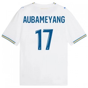 Levné Olympique de Marseille Aubameyang 17 Domácí Fotbalové dresy 2026-27 Krátký Rukáv