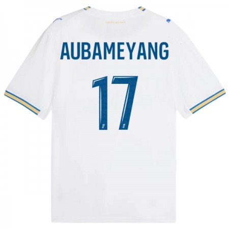 Levné Olympique de Marseille Aubameyang 17 Domácí Fotbalové dresy 2026-27 Krátký Rukáv Levné Olympique de Marseille Aubameyang 17 Domácí Fotbalové dresy 2026-27 Krátký Rukáv