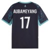 Levné Olympique de Marseille Aubameyang 17 Venkovní Fotbalové dresy 2026-27 Krátký Rukáv