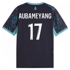 Levné Olympique de Marseille Aubameyang 17 Venkovní Fotbalové dresy 2026-27 Krátký Rukáv