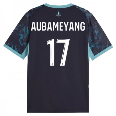Levné Olympique de Marseille Aubameyang 17 Venkovní Fotbalové dresy 2026-27 Krátký Rukáv