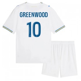 Levné Olympique de Marseille Greenwood 10 Dětské Domácí Fotbalové dresy 2026-27 Krátký Rukáv