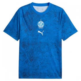 Levné Olympique de Marseille Pre-Match Modrá 2026-27 Krátký Rukáv