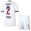 Levné Paris Saint-Germain Hakimi 2 Dětské Venkovní Fotbalové dresy 2026-27 Krátký Rukáv Levné Paris Saint-Germain Hakimi 2 Dětské Venkovní Fotbalové dresy 2026-27 Krátký Rukáv