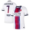 Levné Paris Saint-Germain Kvaratskhelia 7 Venkovní Fotbalové dresy 2026-27 Krátký Rukáv