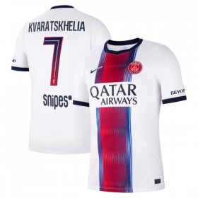Levné Paris Saint-Germain Kvaratskhelia 7 Venkovní Fotbalové dresy 2026-27 Krátký Rukáv