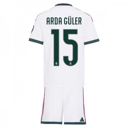 Levné Real Madrid Arda Guler 15 Dětské Domácí Fotbalové dresy 2026-27 Krátký Rukáv