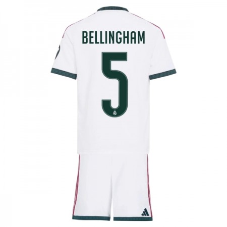 Levné Real Madrid Bellingham 5 Dětské Domácí Fotbalové dresy 2026-27 Krátký Rukáv
