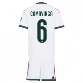 Levné Real Madrid Camavinga 6 Dětské Domácí Fotbalové dresy 2026-27 Krátký Rukáv
