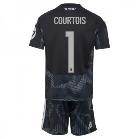 Levné Real Madrid Courtois 1 Brankářské Dětské Domácí Fotbalové dresy 2026-27 Krátký Rukáv