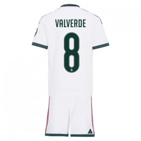 Levné Real Madrid Valverde 8 Dětské Domácí Fotbalové dresy 2026-27 Krátký Rukáv