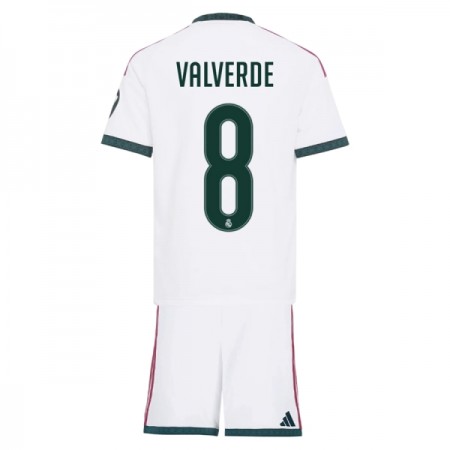 Levné Real Madrid Valverde 8 Dětské Domácí Fotbalové dresy 2026-27 Krátký Rukáv