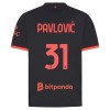 Levné AC Milán Pavlovic 31 Alternativní Fotbalové dresy 2026-27 Krátký Rukáv