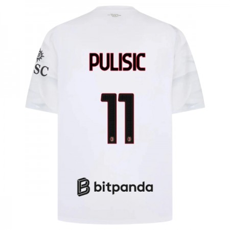 Levné AC Milán Pulisic 11 Venkovní Fotbalové dresy 2026-27 Krátký Rukáv