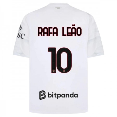 Levné AC Milán Rafael Leao 10 Venkovní Fotbalové dresy 2026-27 Krátký Rukáv