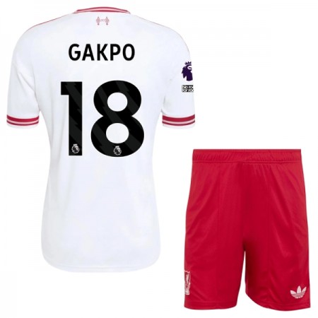 Levné Liverpool Gakpo 18 Dětské Venkovní Fotbalové dresy 2026-27 Krátký Rukáv