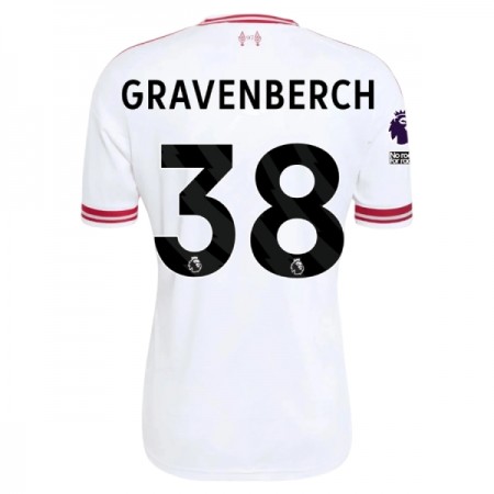 Levné Liverpool Gravenberch 38 Venkovní Fotbalové dresy 2026-27 Krátký Rukáv