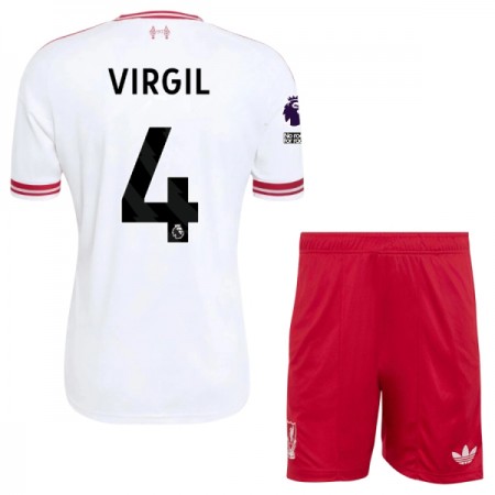 Levné Liverpool Virgil 4 Dětské Venkovní Fotbalové dresy 2026-27 Krátký Rukáv