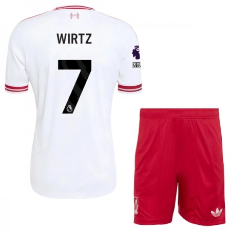Levné Liverpool Wirtz 7 Dětské Venkovní Fotbalové dresy 2026-27 Krátký Rukáv
