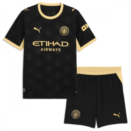 Levné Manchester City Dětské Venkovní Fotbalové dresy 2026-27 Krátký Rukáv