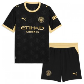 Levné Manchester City Foden 47 Dětské Venkovní Fotbalové dresy 2026-27 Krátký Rukáv