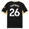 Levné Manchester City Savinho 26 Venkovní Fotbalové dresy 2026-27 Krátký Rukáv