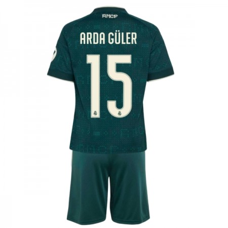 Levné Real Madrid Arda Guler 15 Dětské Venkovní Fotbalové dresy 2026-27 Krátký Rukáv