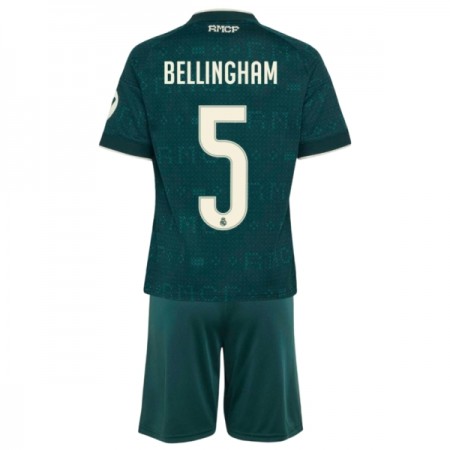 Levné Real Madrid Bellingham 5 Dětské Venkovní Fotbalové dresy 2026-27 Krátký Rukáv