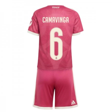 Levné Real Madrid Camavinga 6 Dětské Alternativní Fotbalové dresy 2026-27 Krátký Rukáv