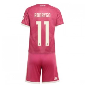 Levné Real Madrid Rodrygo 11 Dětské Alternativní Fotbalové dresy 2026-27 Krátký Rukáv