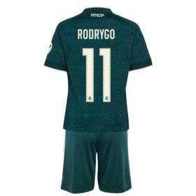Levné Real Madrid Rodrygo 11 Dětské Venkovní Fotbalové dresy 2026-27 Krátký Rukáv