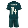 Levné Real Madrid Tchouameni 14 Dětské Venkovní Fotbalové dresy 2026-27 Krátký Rukáv