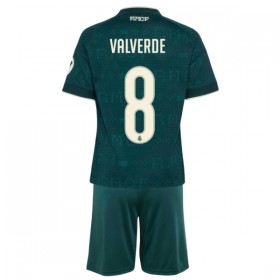 Levné Real Madrid Valverde 8 Dětské Venkovní Fotbalové dresy 2026-27 Krátký Rukáv