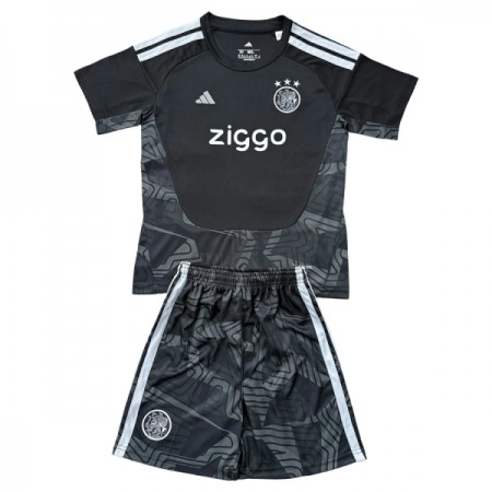 Levné Ajax Amsterdam Brankářské Dětské Černá 2026-27 Krátký Rukáv