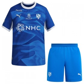 Levné Al Hilal SFC Dětské Domácí Fotbalové dresy 2026-27 Krátký Rukáv